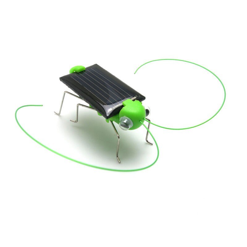 Solar Power Toy Energie Crazy Grasshopper Cricket Kit Kerstcadeau Speelgoed 4*1.8Cm M: Default Title