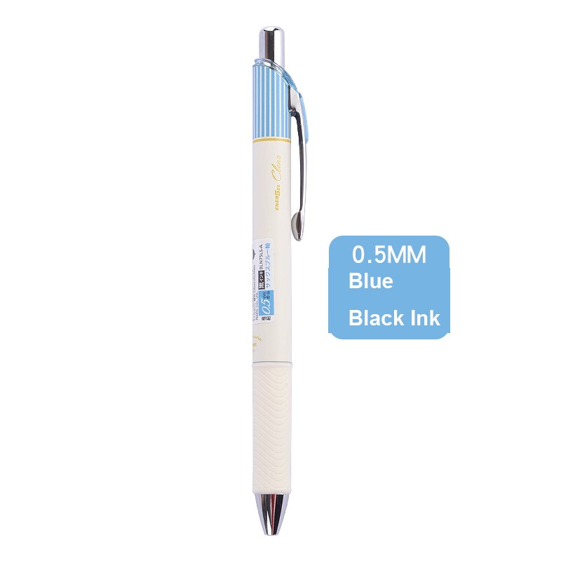 Pentel Energel Gel ink Needle Tip Pens 0.5 mm Bln75 Retractable Fine Line Liquid Quick Drying Smooth Writing Black Ink School: BLN75L Blue