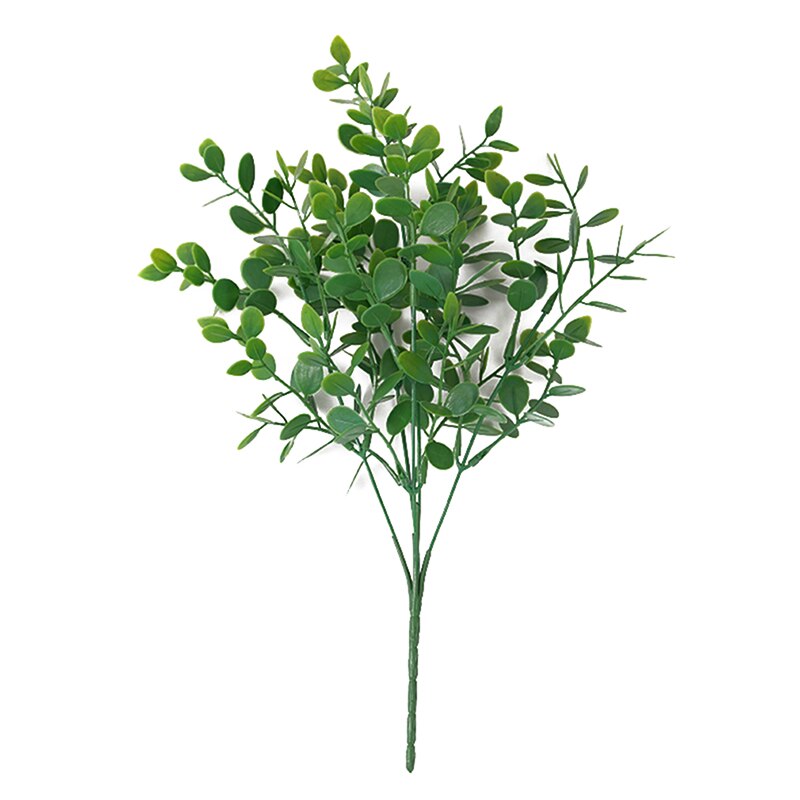Grøn kunstig plante lille sne frugt plast kunstig plante bryllup hjem dekoration bord dekoration: Eukalyptus