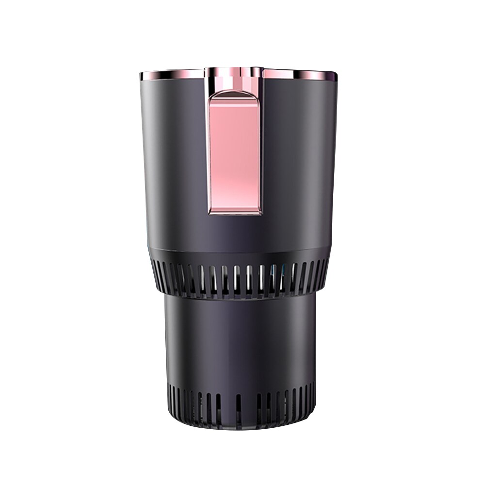 Przenośny podgrzewany kubek termiczny samochód inteligentny samochód ogrzewanie chłodzenie kubek 12V samochód podgrzewany kubek mini lodówka podgrzewany kubek termiczny cichy: róża złoto