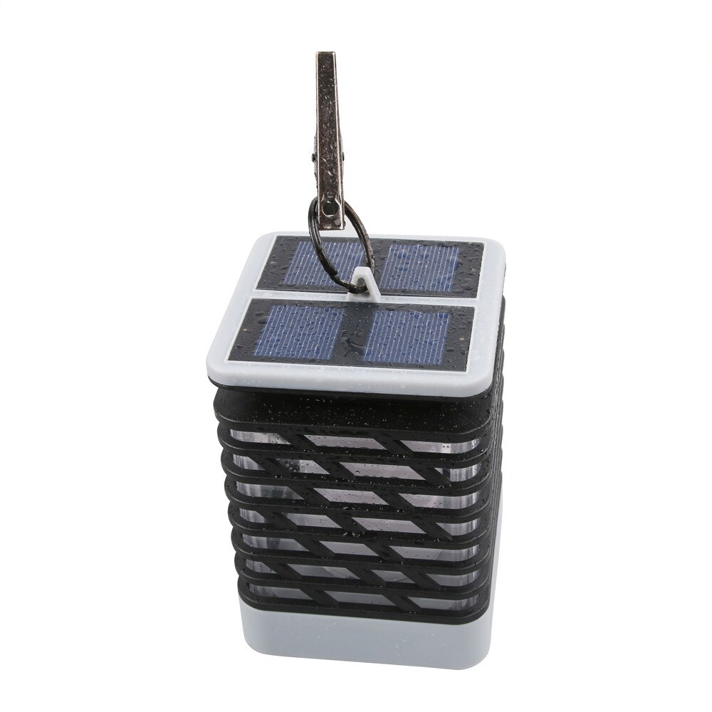 Solar flamma gräsmatta lampa led eld ljus realistisk vattentät lampa utomhus trädgård eld lampa ljus festival lykta: Default Title