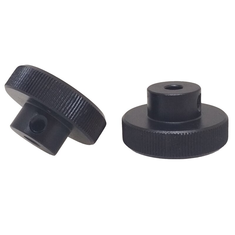 1pc aluminium alloy Rotate handwheel handle Positioning black Stepper motor jog knob cnc diy engraving knurled machine part