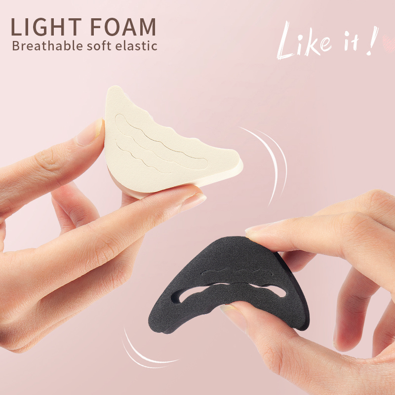 1 par almofada de inserção do antepé para mulheres salto alto toe plug meia esponja sapatos almofada pés enchimento palmilhas