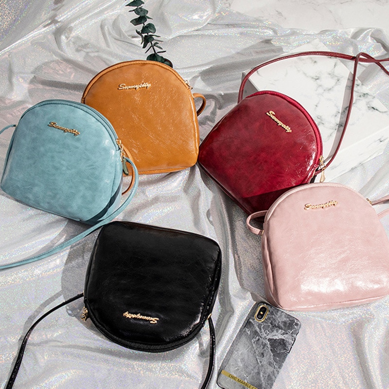 DONLEE QUEEN Shell Women Messenger Bags Cross Body Bag PU Leather Solid Vintage Mini Female Shoulder Casual Bag