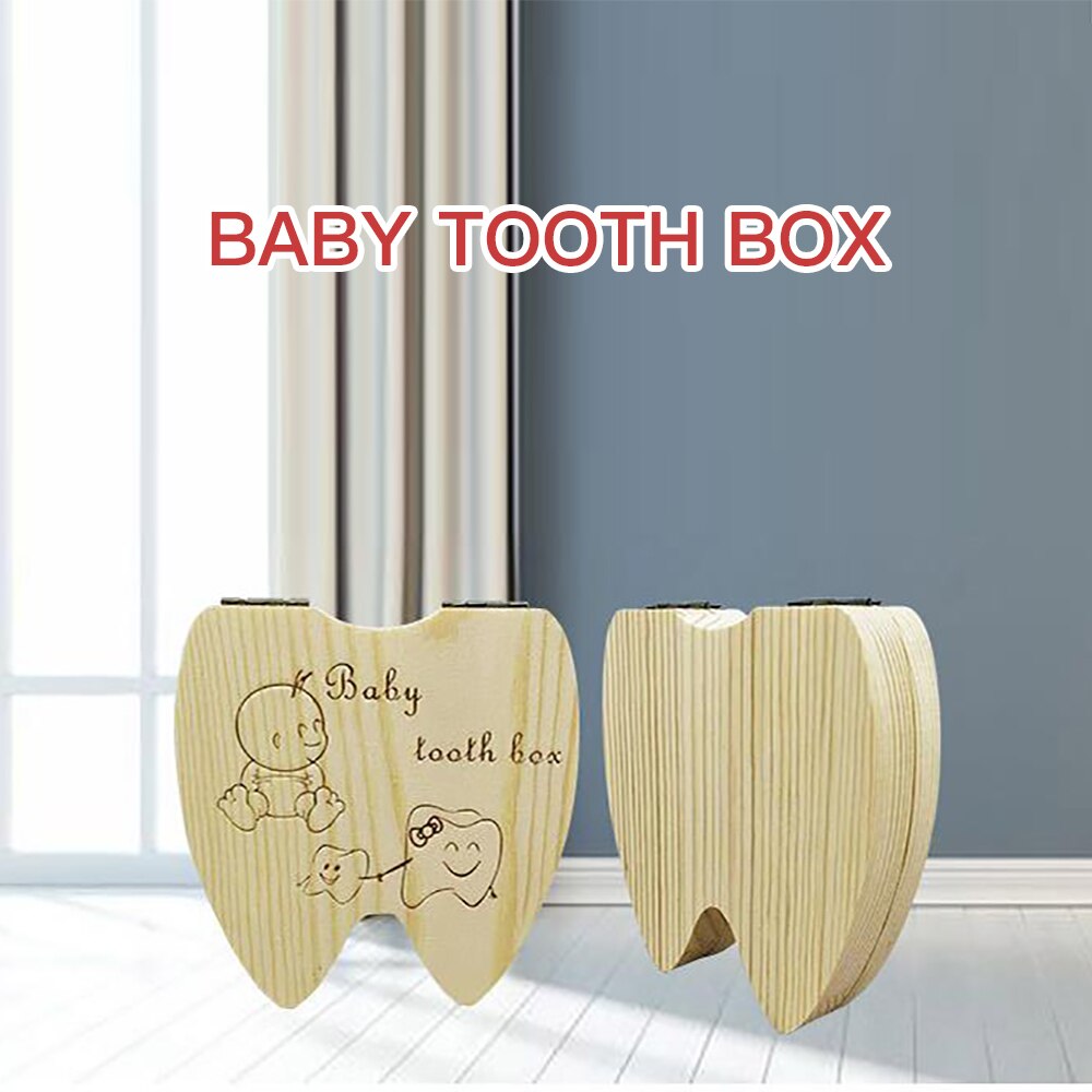 Houten Melktand Box Organizer Melk Tanden Opslag Navelstreng Lanugo Besparen Verzamelen Baby Souvenirs Herinneringen Aanwezig
