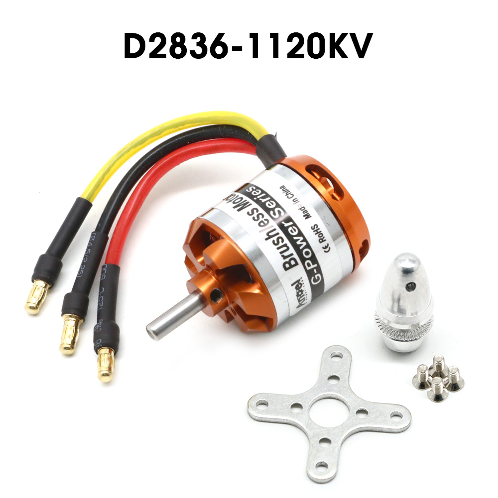 Motor sin escobillas D2822 D2830 D2826 D2836 D3530 D3548 D3542 D3536 Motor para Mini multicópteros RC avión de ala fija