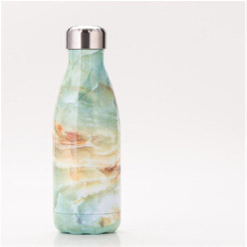 Solid P[ortable Thermos Cup Flask Vacuum Stainless Steel 500ml Coffee Tea Water Insulated: Green