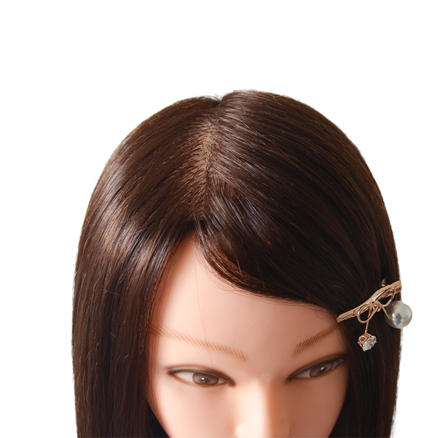 85% Human Hair Mannequin Head Doll Head with Hair Cosmetology Manikin Head Dummy Head for Curl Iron Braiding Hairstyle