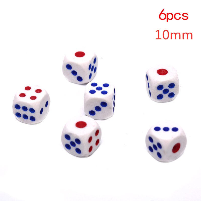 1 jeu de dés drôle jeu à boire dés papier de roche ciseaux doigt-devinant jouet de jeu acrylique pour jouer jeu petits dés: 6pcs