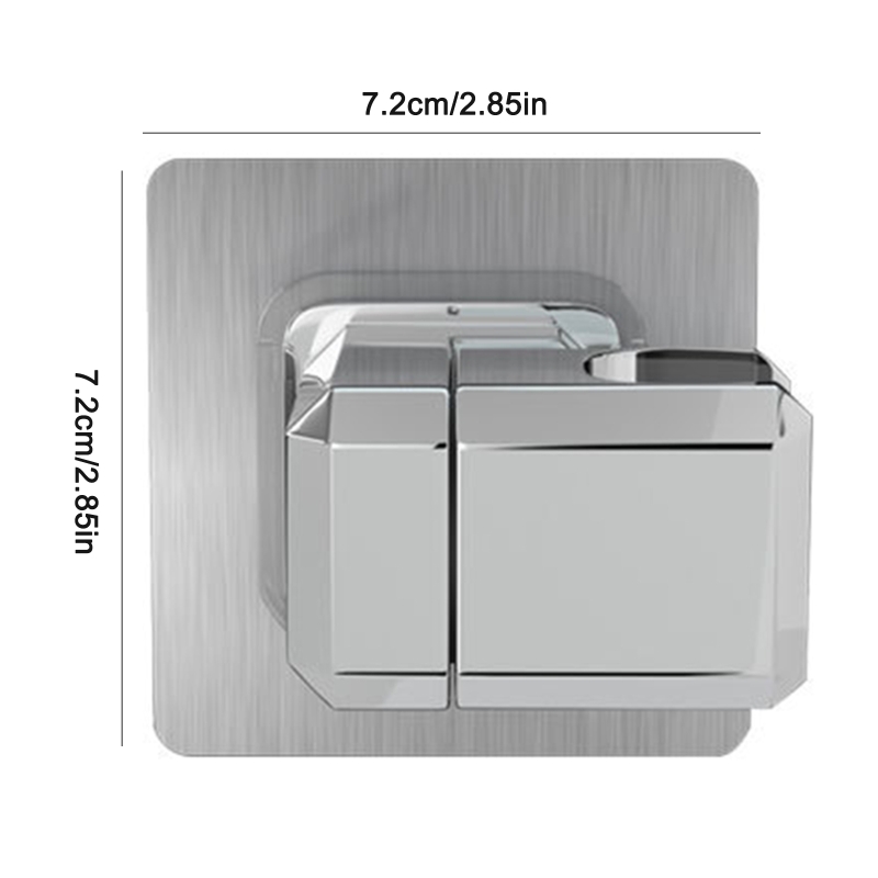 Wall Mounted Shower Head Bracket Self-adhesive Shower Holder Shower Fixture Base Strong Bearing Capacity Easy to Install