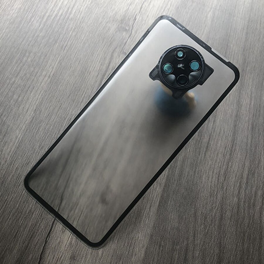 Modified Rear Cover For Xiaomi POCO F2 Pro Back Glass Battery Cover Rear Housing Door Panel Replacement+Adhesive Sticker: MatteClear With Lens