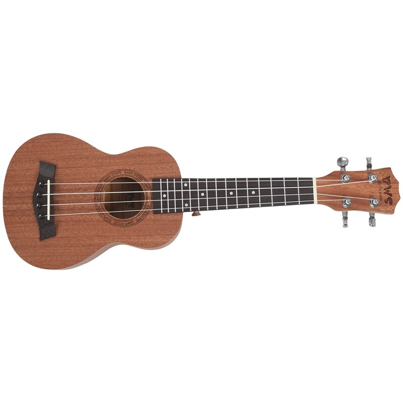 21 Inch Soprano Ukulele Uke Sapele 15 Fret Four Strings Brown Musical Instrument
