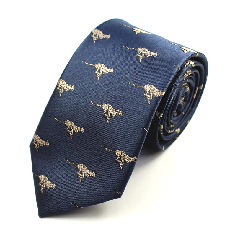 GUSLESON jakość moda męskie krawaty wzór dinozaur czerwone męskie krawaty ślubne 7cm slim krawat biznes jedwabne krawaty dla mężczyzn krawat: 12