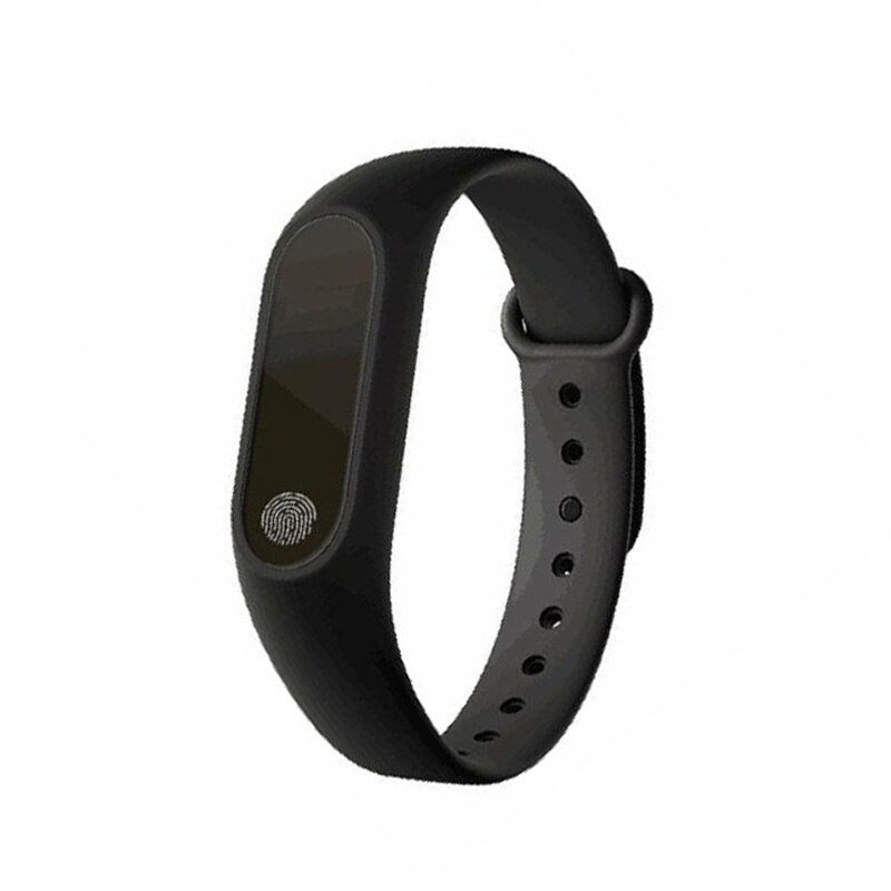 Smart Band M2 Wristband Bracelet Heart Rate Fitness Tracker Sleep Monitor: Black