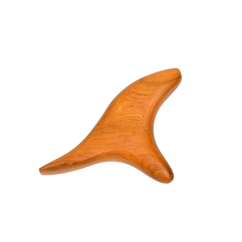 Masajeador trigonométrico para el cuerpo del pie, tabla triangular de madera para masaje, Shiatsu, tailandesa, para la circulación sanguínea
