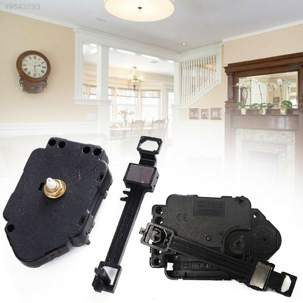 Wall Clock Replacement Quartz Clock Pendulum Movement Mechanism Part P6188 DIY Black Clock Wall Clock Tools