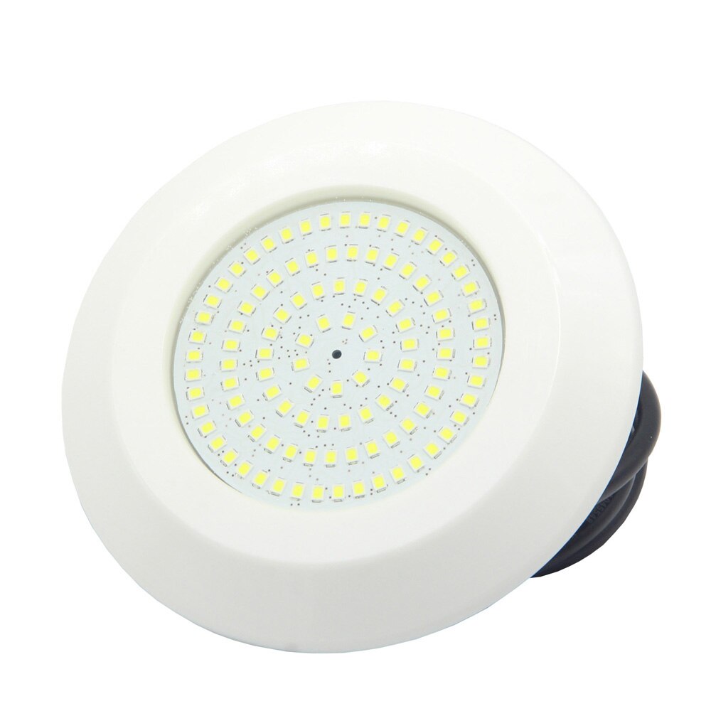 Rgb spa bassenglampe 9w harpiksfylt badstue lys 12v dc plast svømmebasseng ledet  ip68 vanntett