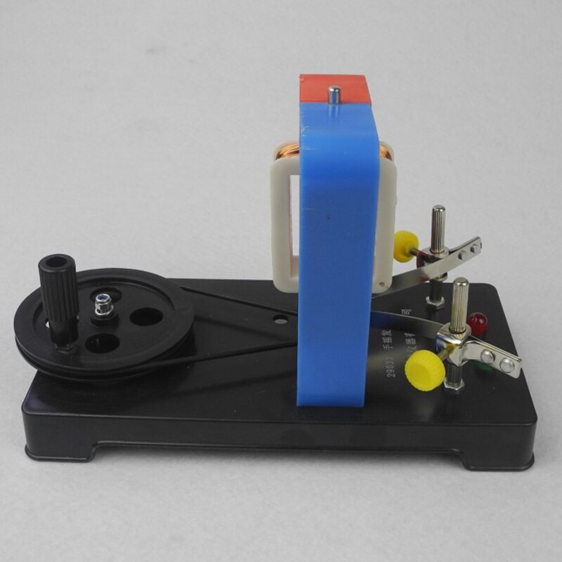 Best DIY Hand Electricity Generator Model AC-DC Electric Generator Physical Experiment Education Toys