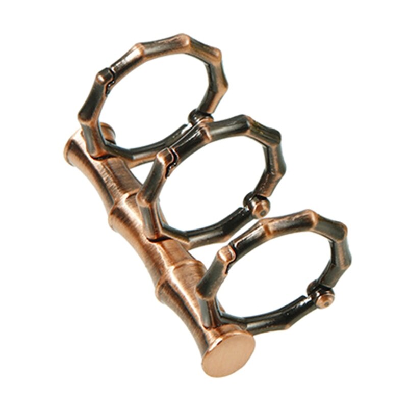 DXAB Flexible Loose Leaf Binders 3 Ring Retro Metal for DIY Travel Diary Photo Album