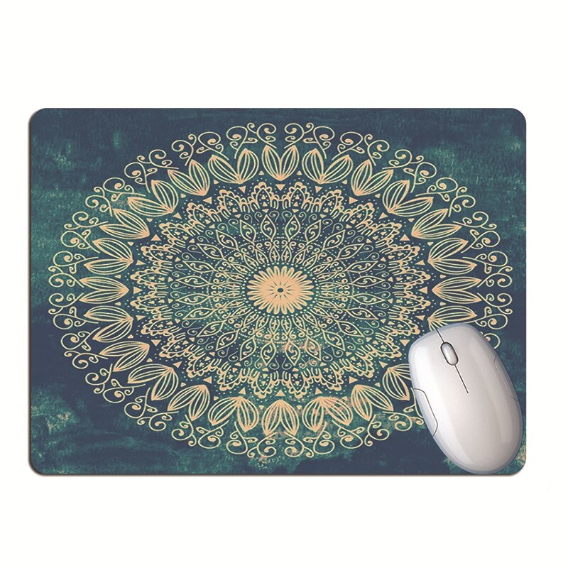 Gradiënt Kleur Mandala Muismat Student Computer Muis Antislip Notebook Pad Kantoor Toetsenbord Bescherming Pad Tafel Mat: 1PC G