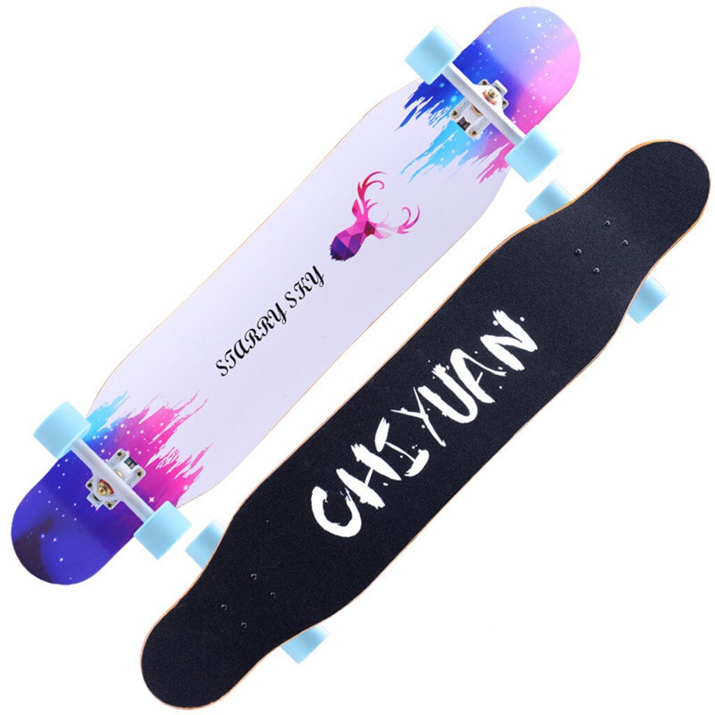 Standard Longboard Skateboards for Beginners Kick Skate Board Maple wood dance board road travel brush street 118cm