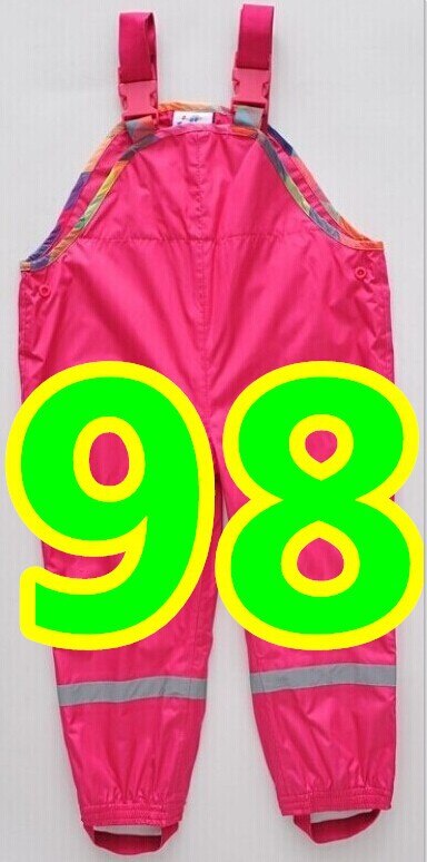 Tijd beperkte Verkoop Unisex Solid Lente Retail Broek Voor En Kinderen Koude Wind Regen Waterdichte Overalls In voorraad: Pink 98