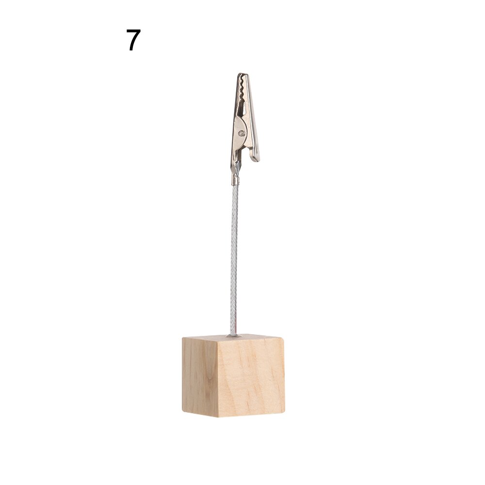 Ozdoby na biurko kwadratowy klips robić wiadomości drewniany klips robić pocztówek z kutego żelaza uwaga klip uwaga klip hurtownia: 7