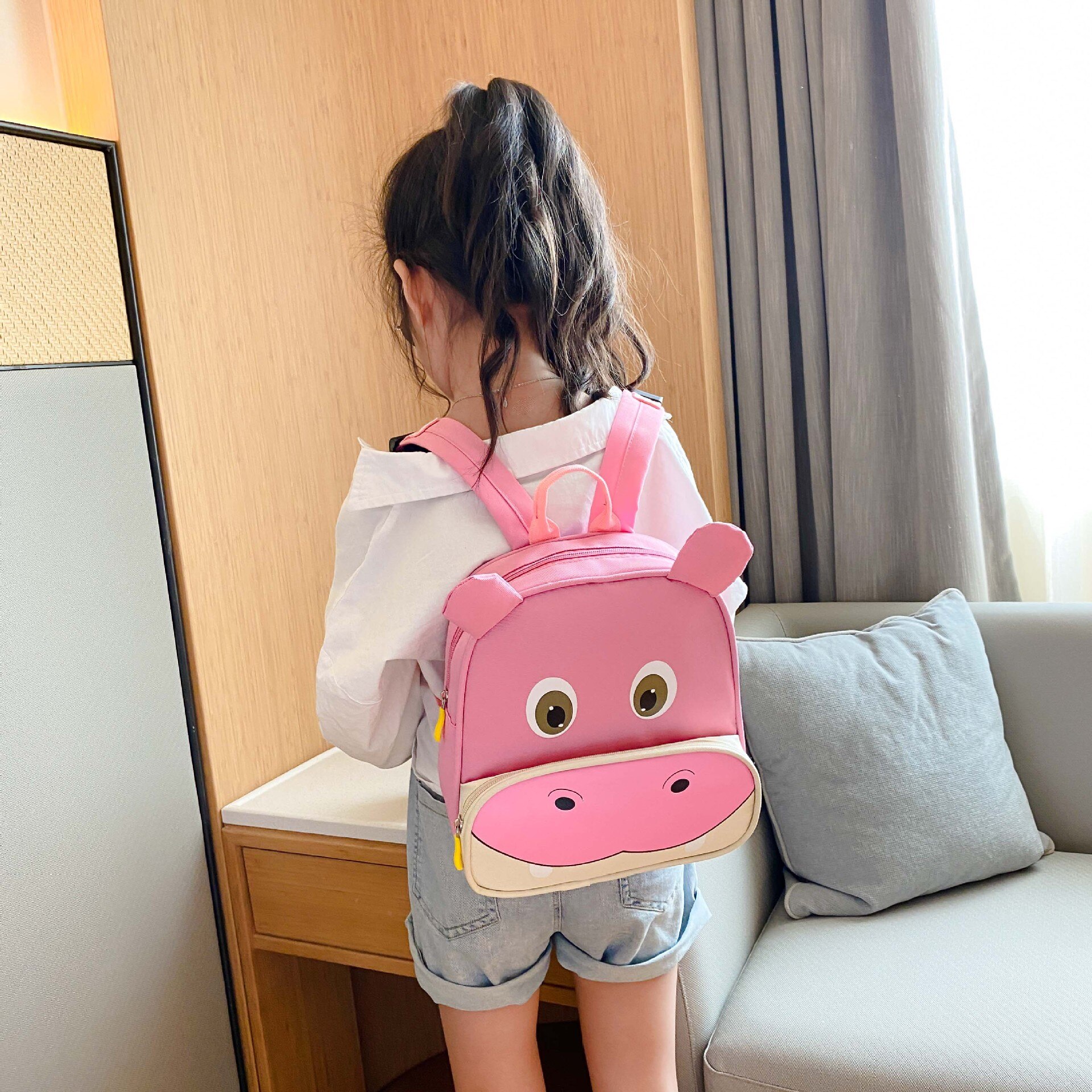 Mochila Escolar con dibujos animados para niños, morral Escolar con dibujos animados, Plecak Szkolny zoo