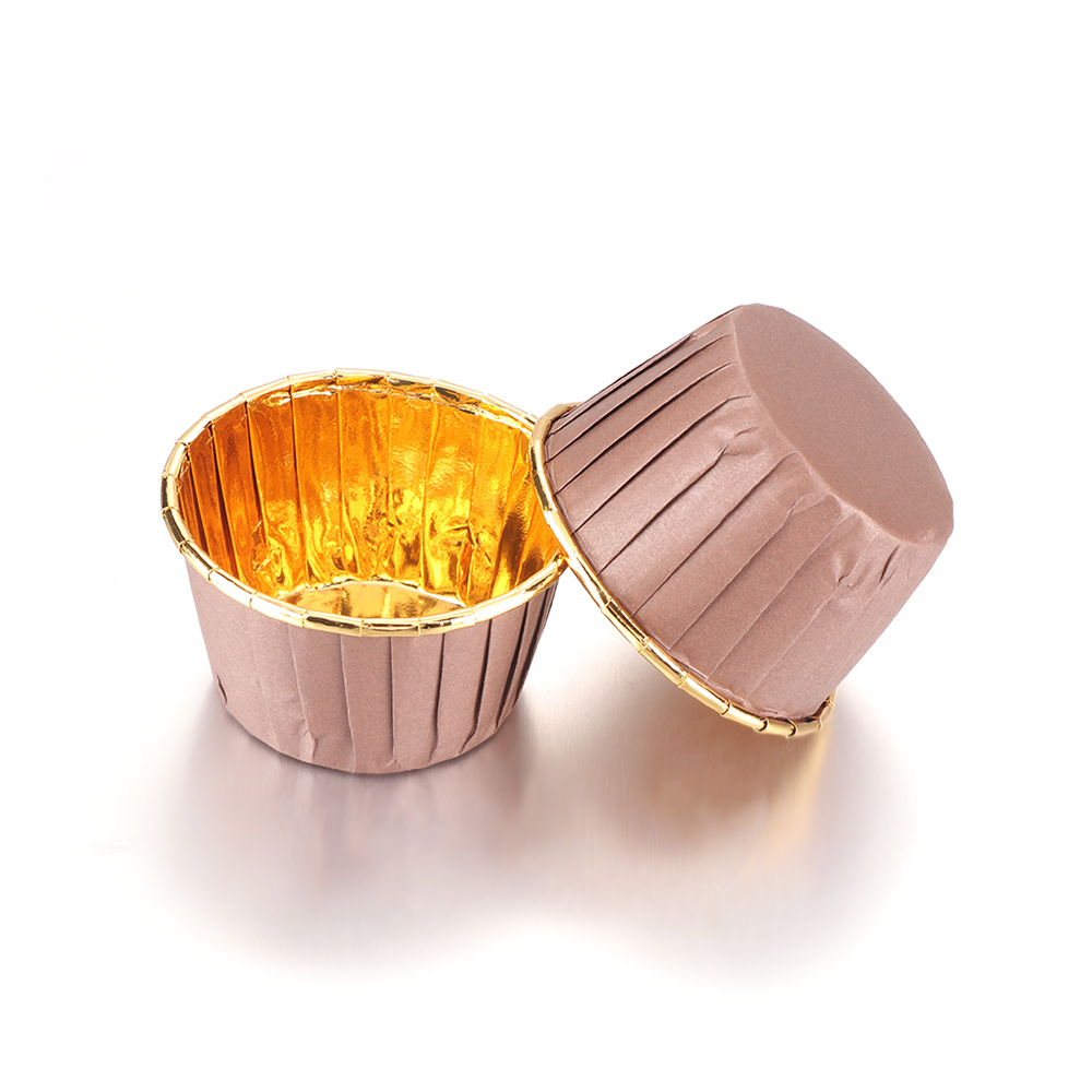 50Pcs/pack Muffins Cup Paper Cupcake Wrappers Baking Cups Cases DIY Cake Decorating Tools Kitchen Baking Supplies: B-coffee