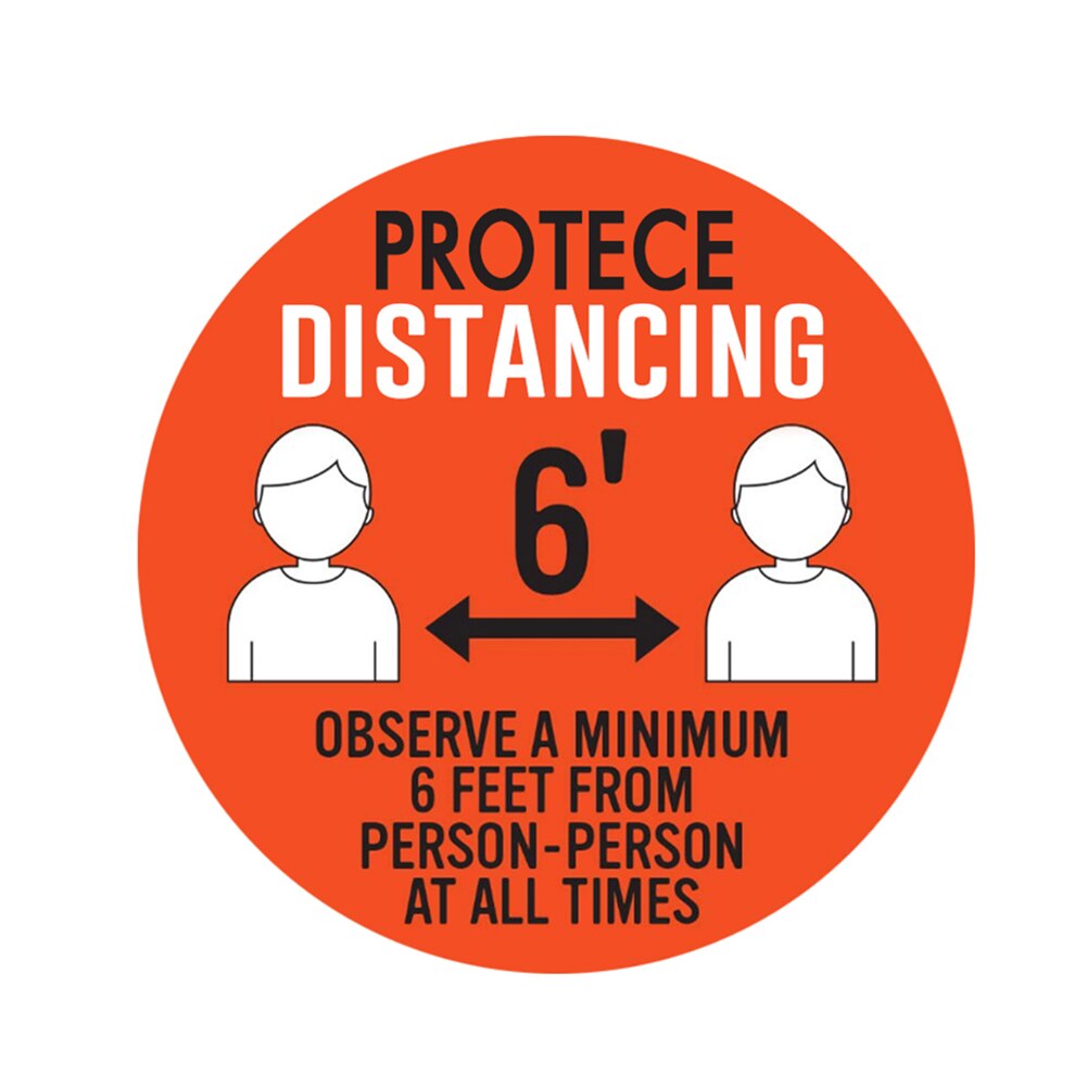 Social Distance Floor Sticker Wait Here Keep 6ft In Between Distance Marker Floor Decal For Social Distance While In Line