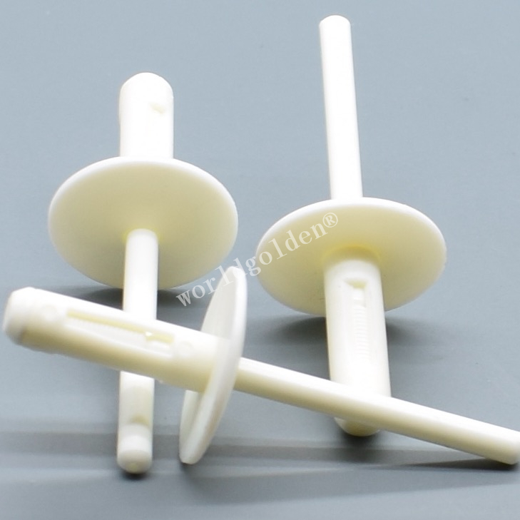 Worldgolden 10 Uds sujetadores automáticos remache ciego para BMW # 517170029532 blanco o negro 51717002953 , 51777171004: Blanco