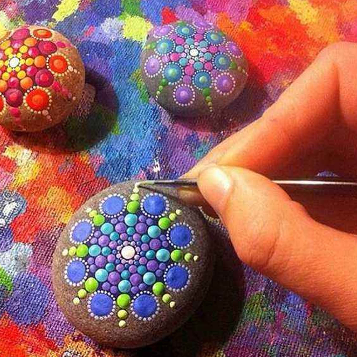 8PCS Reusable Mylar Mandala Punktierung Malerei Schablonen Vorlagen Werkzeuge für DIY Handwerk Möbel Holz Leinwand Rocks Stoff Wand Kunst