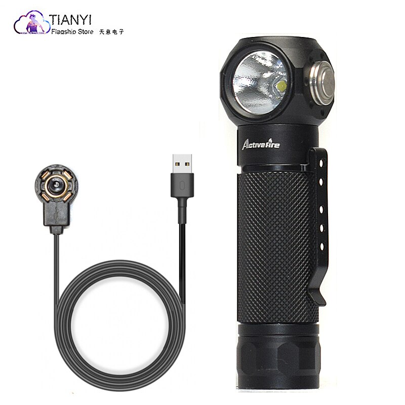 High-power corner lighting LED glare flashlight Portable aluminum alloy rechargeable tail magnet lighting