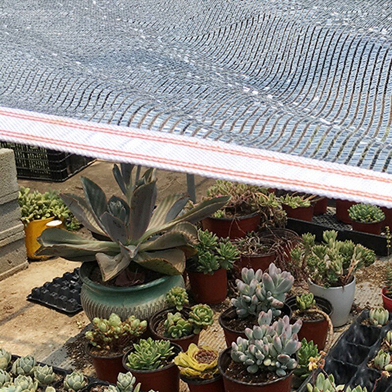 80% Zon Zonnezeilen Aluminiumfolie Zonnescherm Tuin Auto Werpen Camping Zonwering Net Zon Zonnezeil Outdoor Zon onderdak