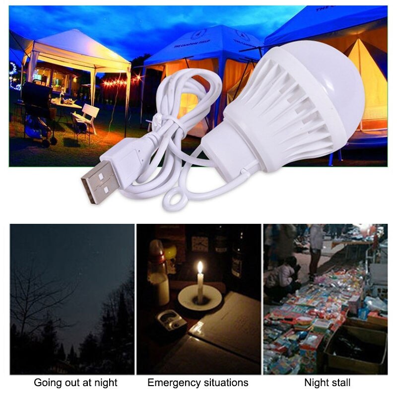 Draagbare Usb Lamp Licht 3W/5W/7W Led Lamp 5730 Voor Wandelen Camping Reizen Tent werken Met Power Bank Notebook Ca
