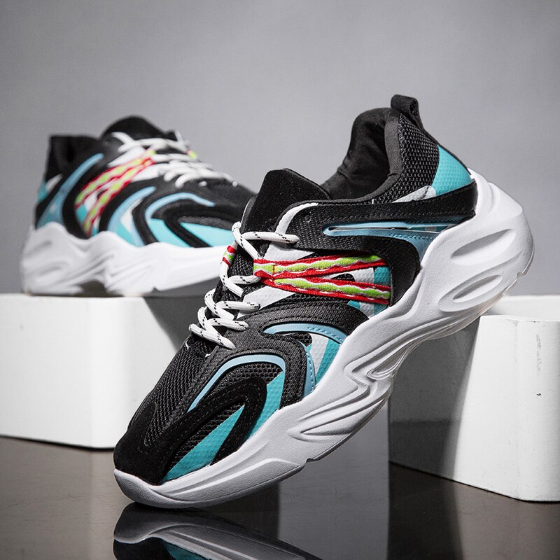 Vintage håndlavede sko sneakers til mænd fritidssko åndbare letvægts mænd sko forår efterår skridsikker populær