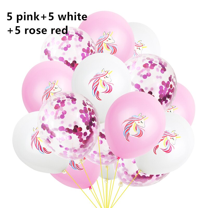 1set Hawaiian Unicorn Party Fiesta Party Balloons Baby Shower Happy Birthday Wedding Party Deco AnniversaireComunion Decoracion