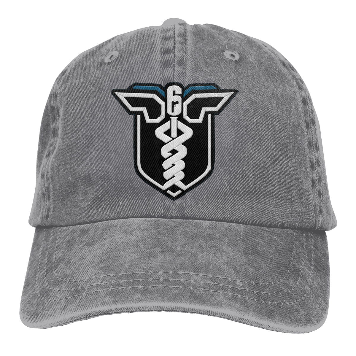 Doc Rainbow Six The Baseball Cap Peaked capt Sport Unisex Outdoor Custom rainbow six siege R6s Anti terrorism game Hats: GRAY