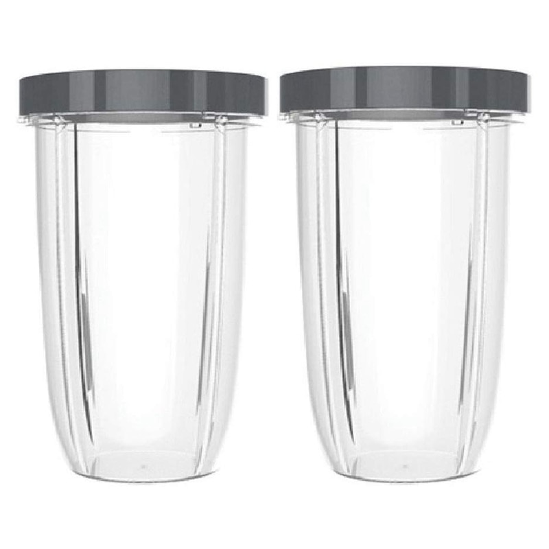 for NutriBullet Blenders with Lip Ring 32OZ Two Oversized Cup Jars for NutriBullet 600W and Pro 900W Blenders