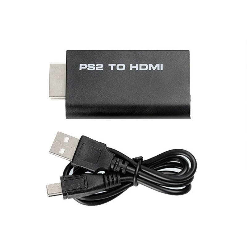 PS2 to HDMI Converter PS2 HD Line Audio Adapter AV Input to HDMI Video/Audio Signals Output Cable for PS2 HDTV Display