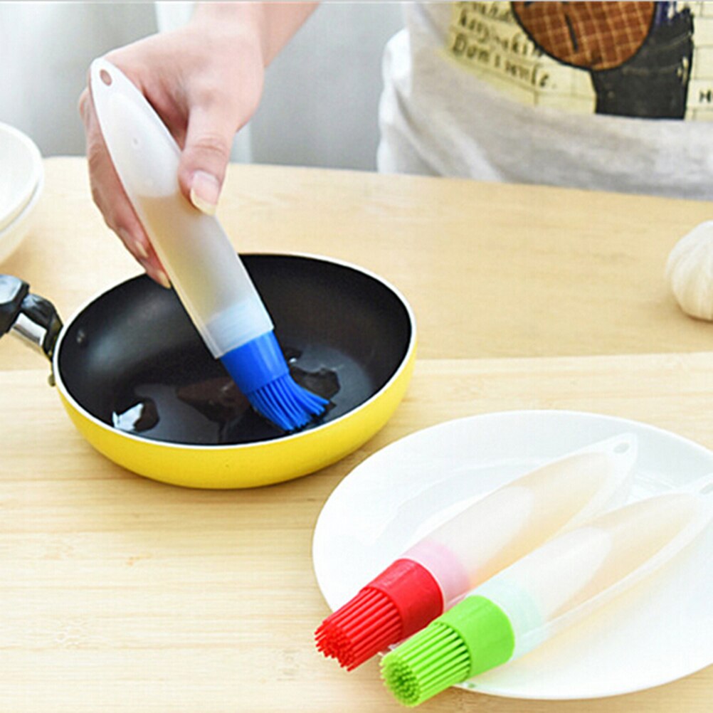1 pc Silicone Oil Brush Baking Brushes Liquid Oil Pen Cake Butter Bread Pastry Brush BBQ Utensil Safety Basting Brush