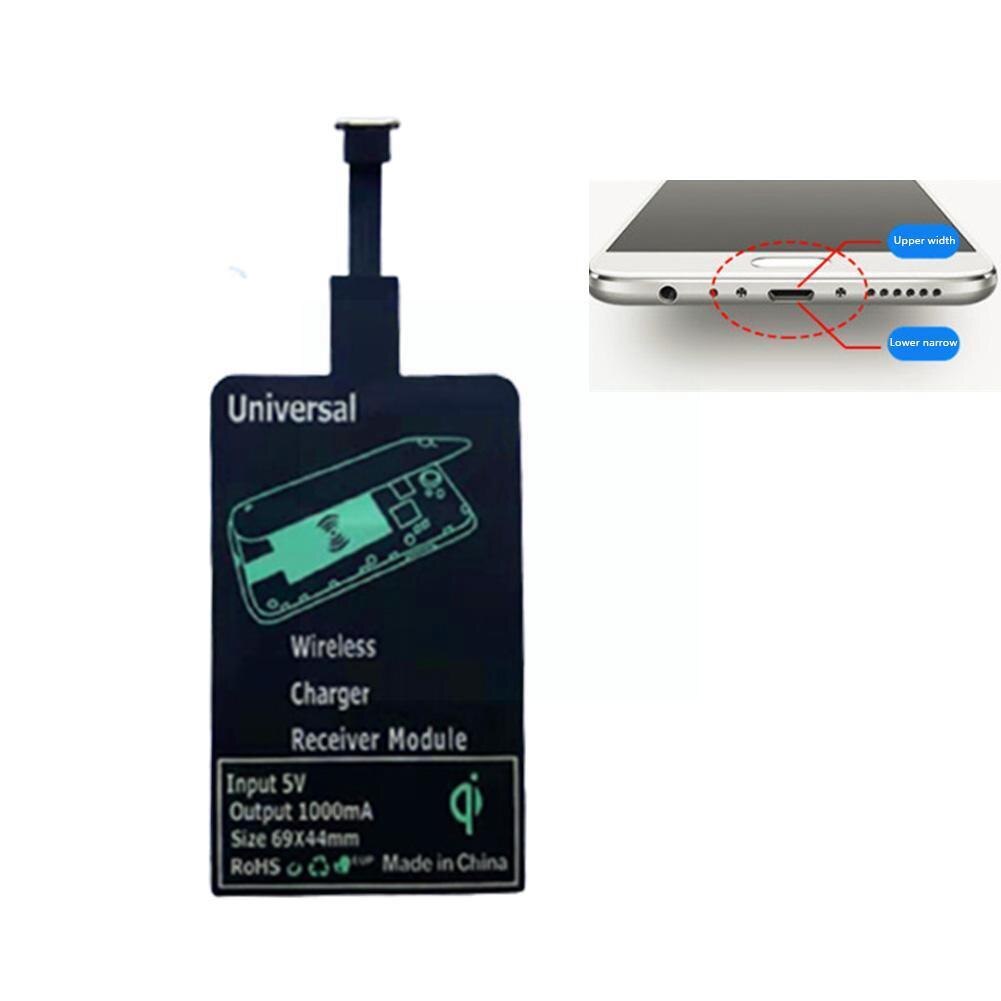 Zwarte Draagbare Draadloze Opladen Ontvanger Patch Voor Android Type-C Mobiele Telefoon Universele Mobiele Telefoon Accessoires G9u0