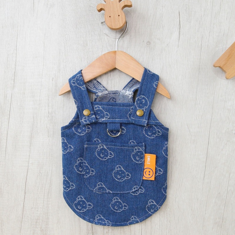 Arnês Denim Para Cães de Raças Pequenas, Menina Colete, Vestuário Princesa, Pet Cats Vestidos, Chihuahua Puppy Animal Jeans, Pano Uniforme: S / Rosa