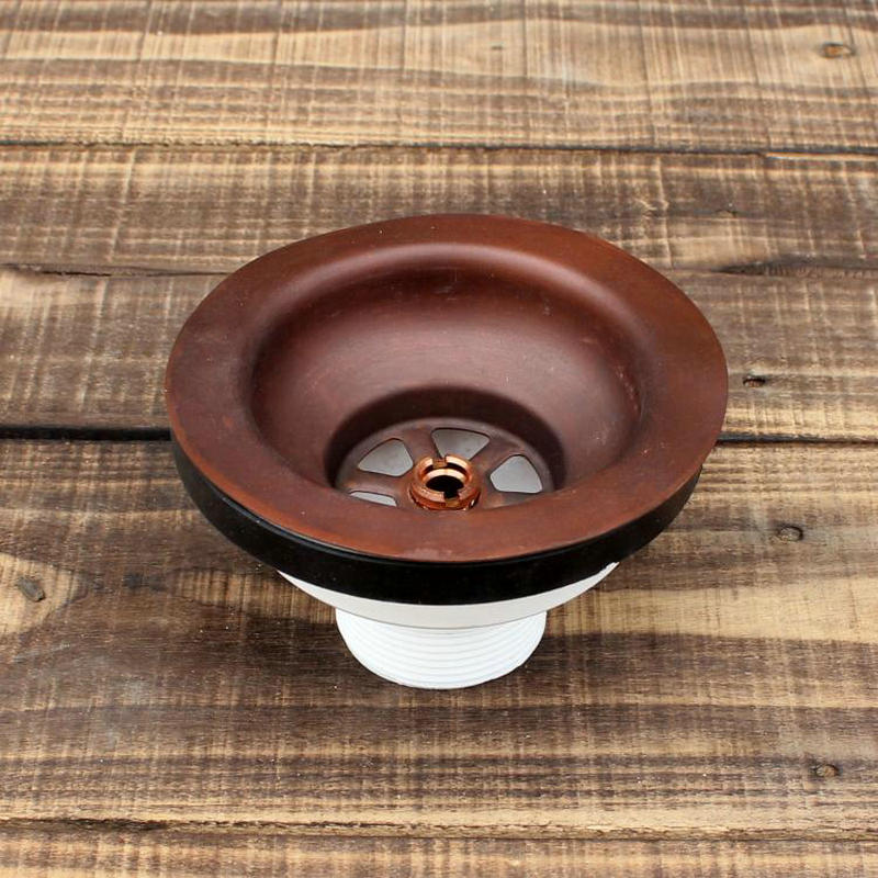 Artistic Copper Kitchen Sink Drainer: A