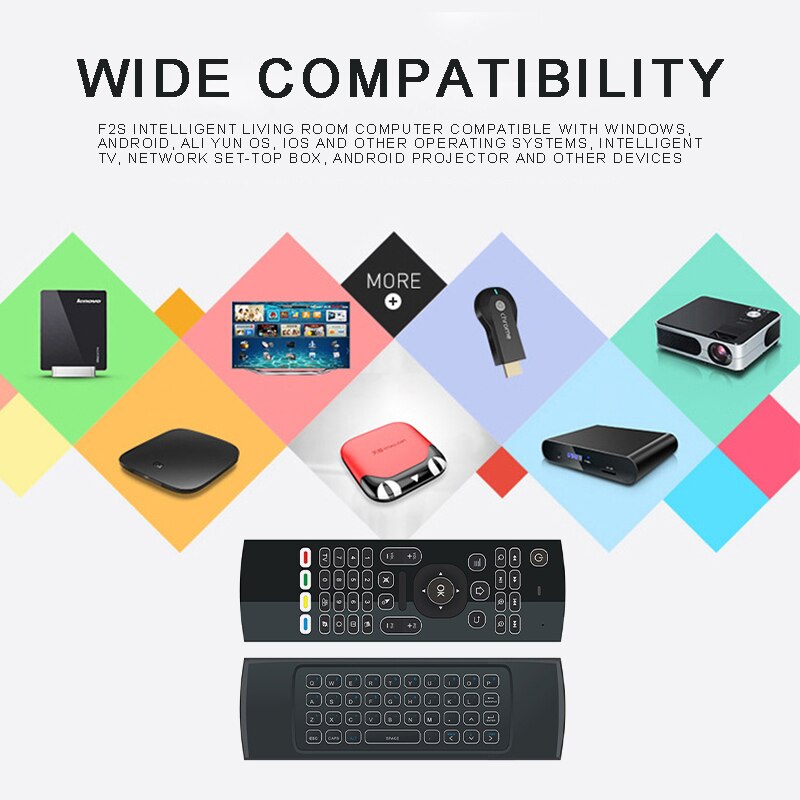 Perfect performance 2.4GHz USB Wireless Remote Control Fly Air Mouse Keyboard Low Power Consumption Smart Remote Controls