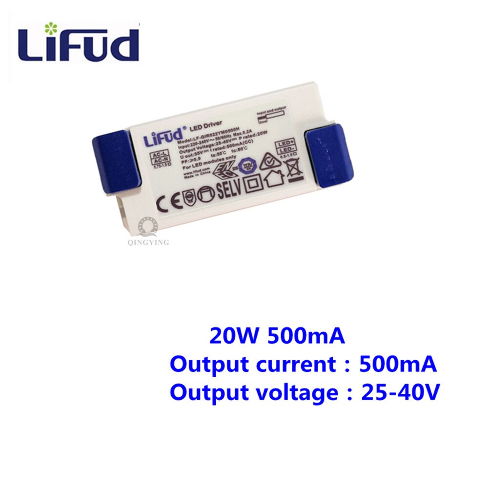 TOCOCO Driver LED Lifud LF-GIRxxxYM - Trasformatore 25-42V, 200-1500mA, Per Illuminazione Interna, CE/CB