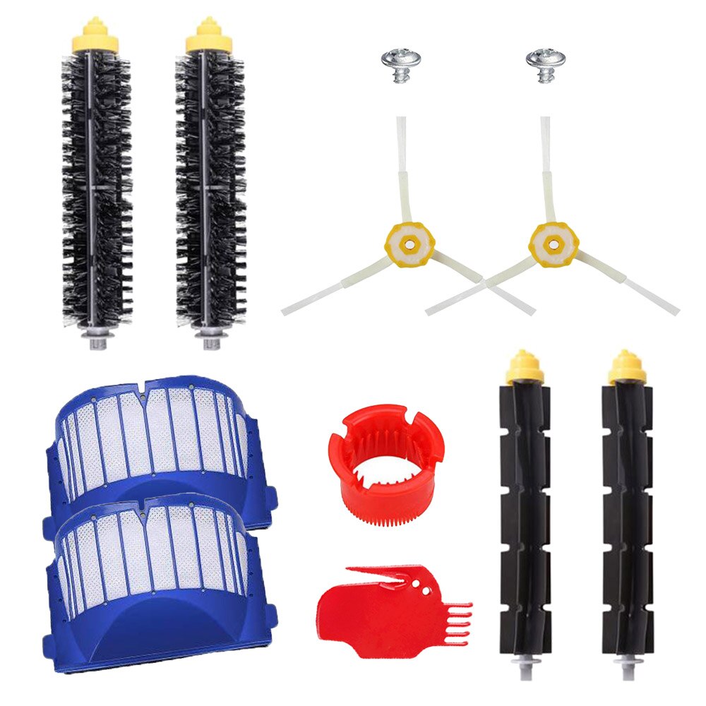 Aero Vac Filtri e Beater Pennelli di Setola e Spazzole Laterali per iRobot Roomba Serie 600 620 630 650 660 680 parti per Vaccum Cleaner: SMT106
