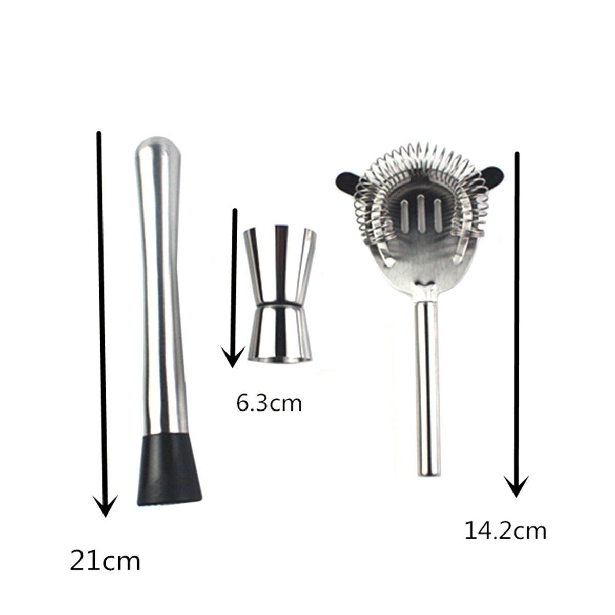 Stainless Steel Bartender Kit Cocktail Shaker Bar Set Bartender Drink Making Tools