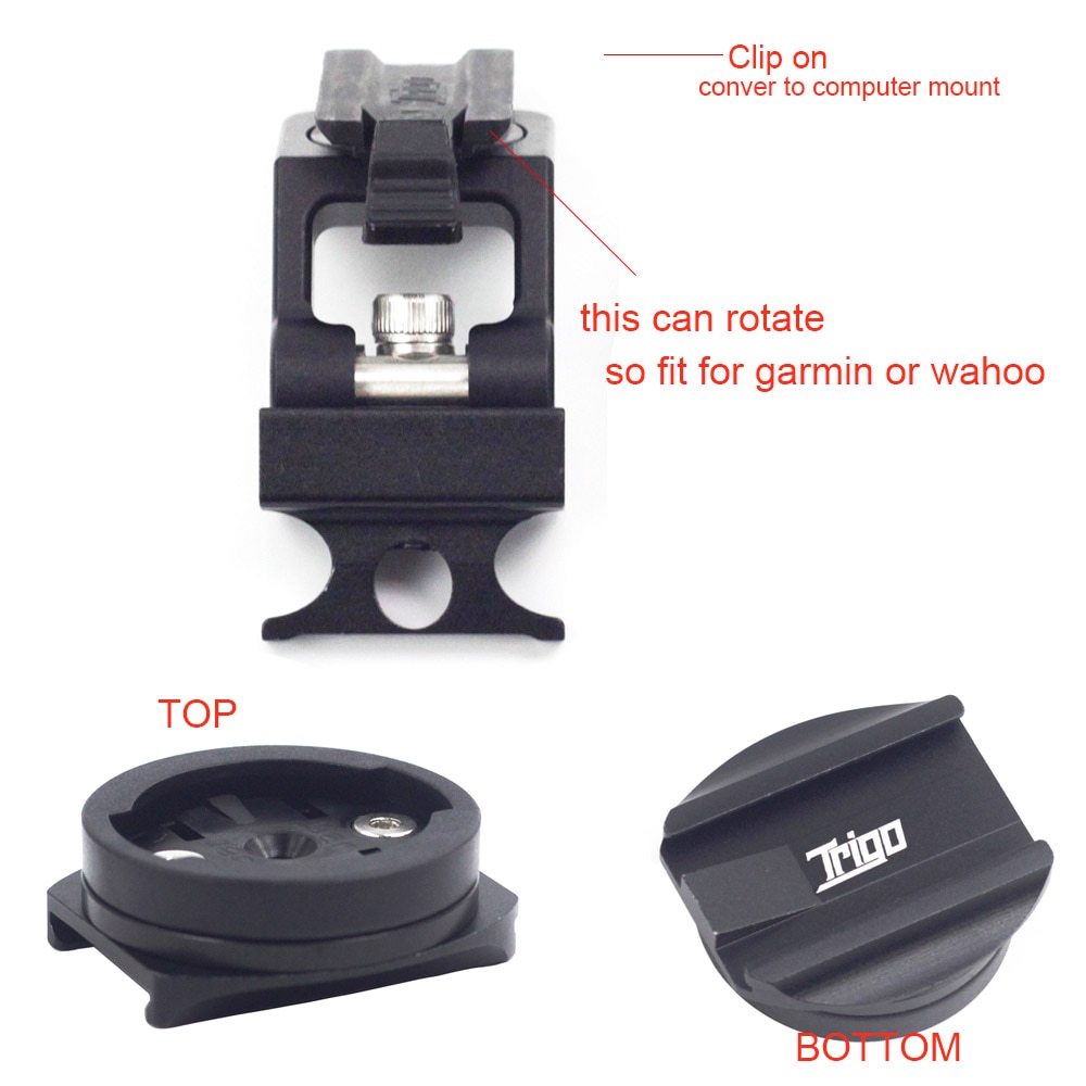 TRIGO Cycling Computer Mount For Brompton Folding Bikes fit Garmin Bryton WAHOO GPS Mount Holder Phone Adaptor Bike Accessories
