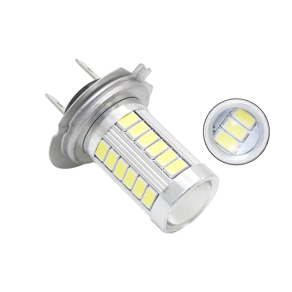 Para la lámpara automotriz LED a prueba de niebla, luz delantera, luz DRL, blanco puro, 12V, 56305730, 33smd, los dos.